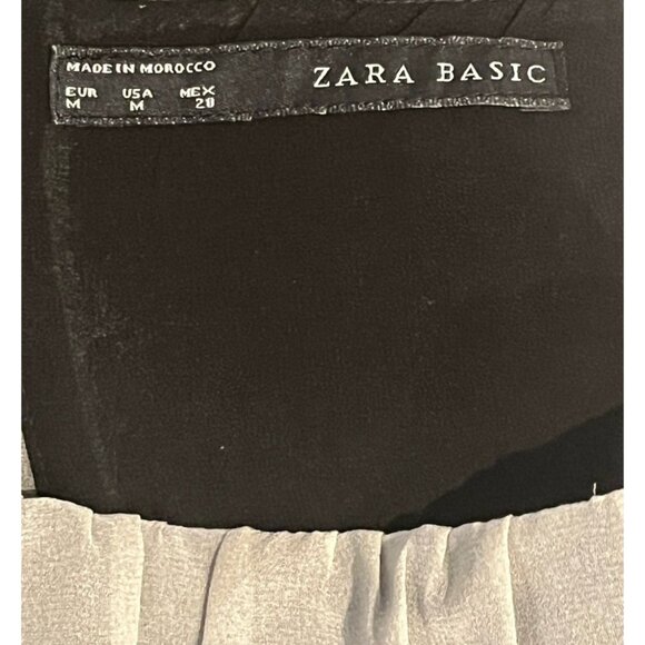 New Zara Abstract Watercolor Chiffon Sleeveless Pleated Party Maxi Dress - Picture 8 of 15